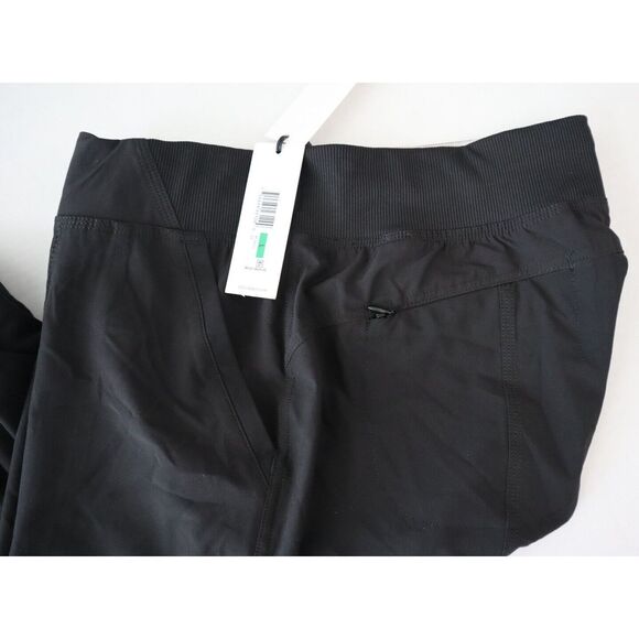 Calvin Klein PF7P0777 Women's Sz L Black Performance Rib Cuffed Capri Pants - Picture 6 of 9